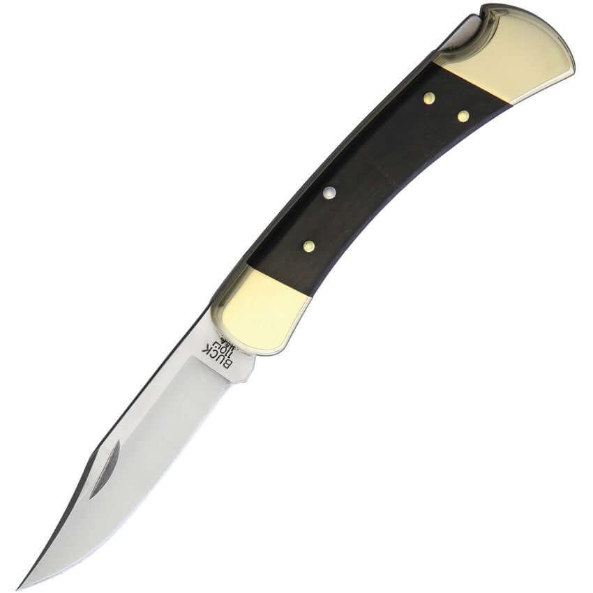 Buck Hunter Lockback 110 Crelicam Ebony Satin Clip Point 420HC - Knives.mx