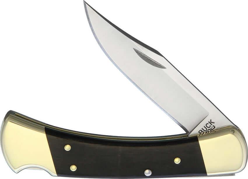 Buck Hunter Lockback 110 Crelicam Ebony Satin Clip Point 420HC - Knives.mx