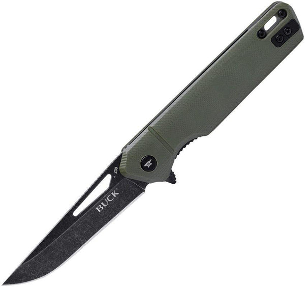 Buck Infusion Linerlock A/O OD Green G10 Black SW 7Cr17MoV - Knives.mx