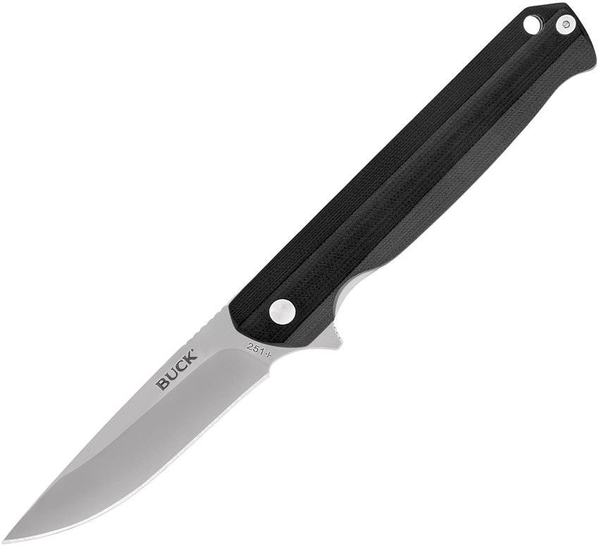 Buck Langford Linerlock Black G10 Satin 7Cr17MoV - Knives.mx