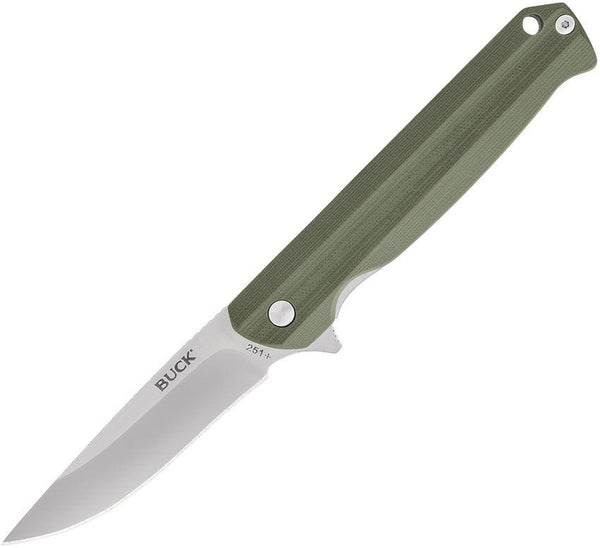 Buck Langford Linerlock Green G10 Satin 7Cr17MoV - Knives.mx