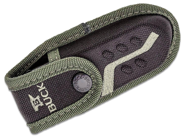 Buck Large Pursuit Lockback Black GFN w Green Versaflex Onlay 420HC - Knives.mx