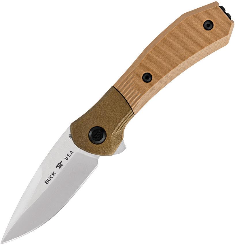 Buck Paradigm Linerlock A/O Brown Textured G10 Satin S35VN - Knives.mx
