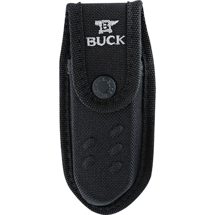 Buck Pursuit Pro Lockback Orange & Black GFN Satin Guthook S35VN - Knives.mx