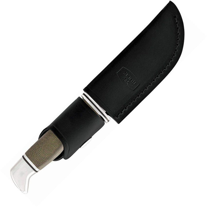 Buck Skinner Pro Green Canvas Micarta Satin S35VN - Knives.mx
