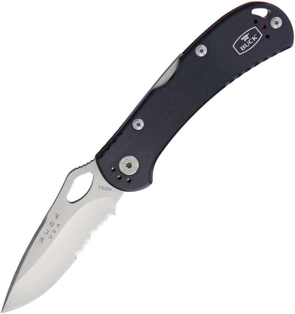 Buck Spitfire Lockback Black Serrated - Knives.mx