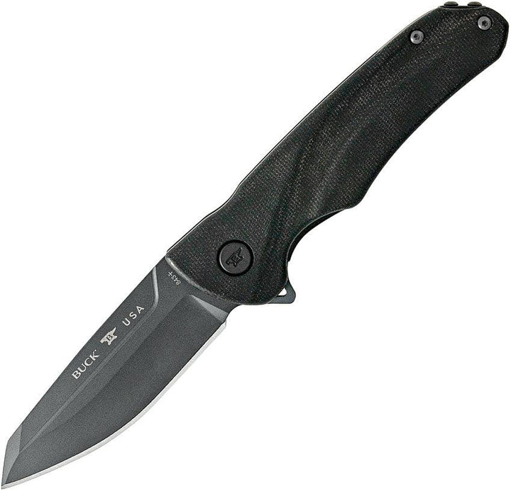 Buck Sprint Ops Linerlock Micarta Black Canvas Micarta Cerakote CPM S30V - Knives.mx