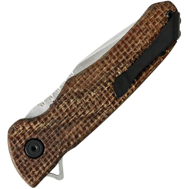 Buck Sprint Pro Linerlock Brown Burlap Micarta Satin CPM S30V - Knives.mx