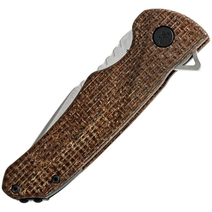 Buck Sprint Pro Linerlock Brown Burlap Micarta Satin CPM S30V - Knives.mx