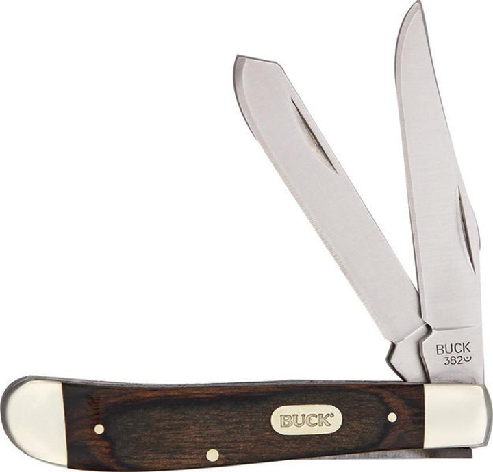 Buck Trapper Brown Wood 420HC - Knives.mx