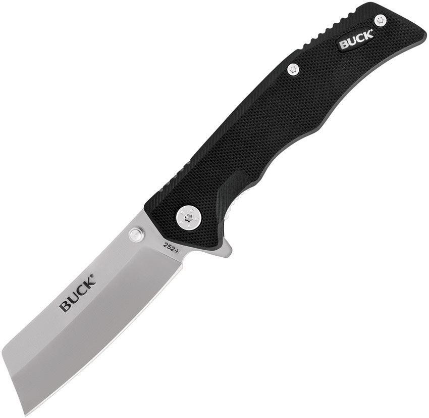 Buck Trunk Linerlock Black G10 Satin Cleaver 7Cr17MoV - Knives.mx