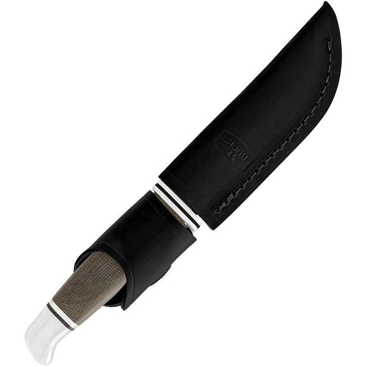 Buck Woodsman Pro Green Canvas Micarta Satin S35VN - Knives.mx