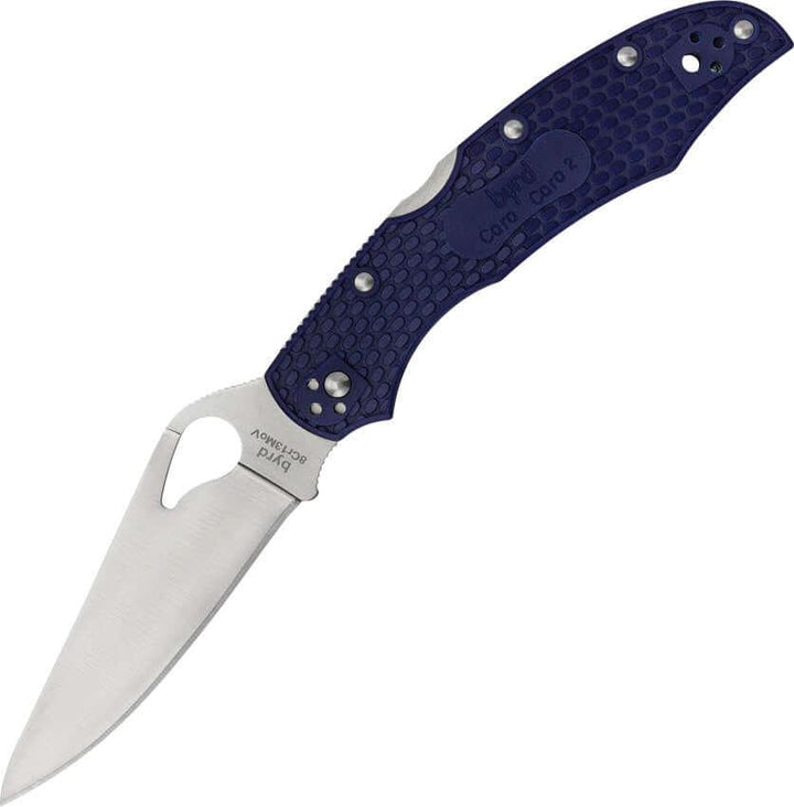 Byrd Cara Cara 2 Lockback Blue FRN Satin Plain 8Cr13MoV - Knives.mx