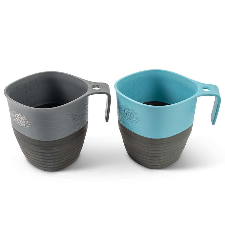 Camp Cup Double Venture/Blue 2 pack / Kit Tazas camping 2 piezas - Knives.mx