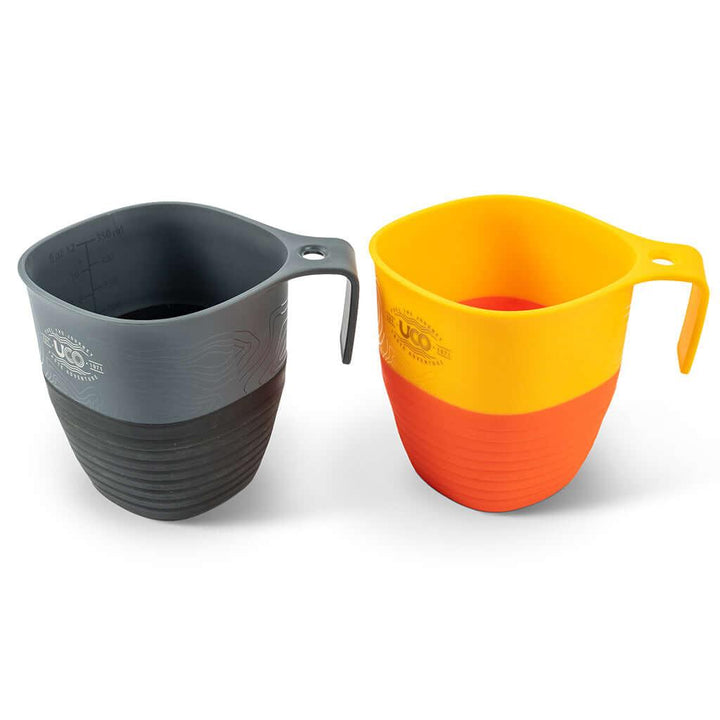 Camp Cup Double Venture/Sun 2 pack / Kit Tazas camping 2 piezas - Knives.mx