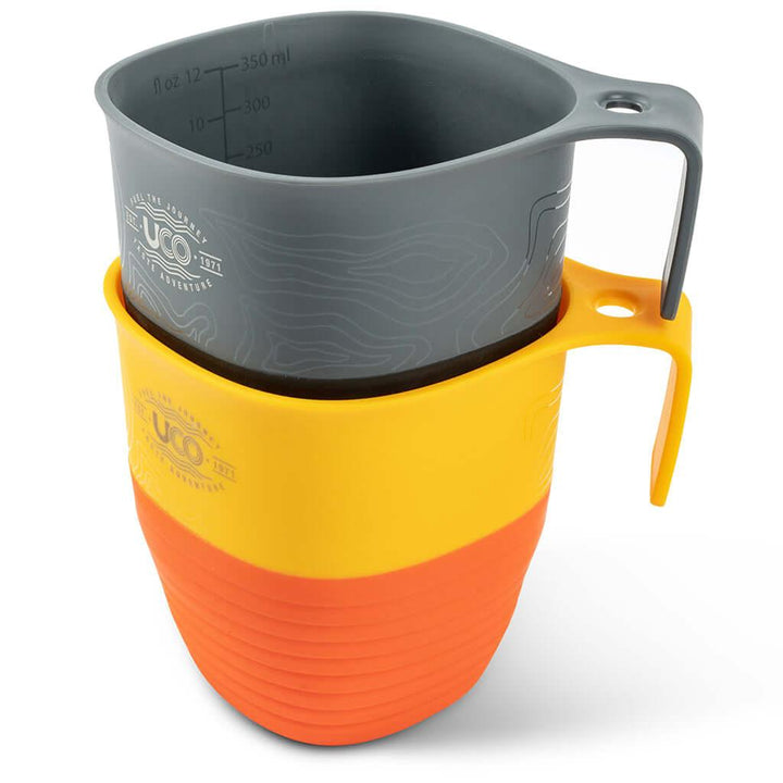 Camp Cup Double Venture/Sun 2 pack / Kit Tazas camping 2 piezas - Knives.mx