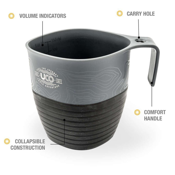 Camp Cup Double Venture/Sun 2 pack / Kit Tazas camping 2 piezas - Knives.mx