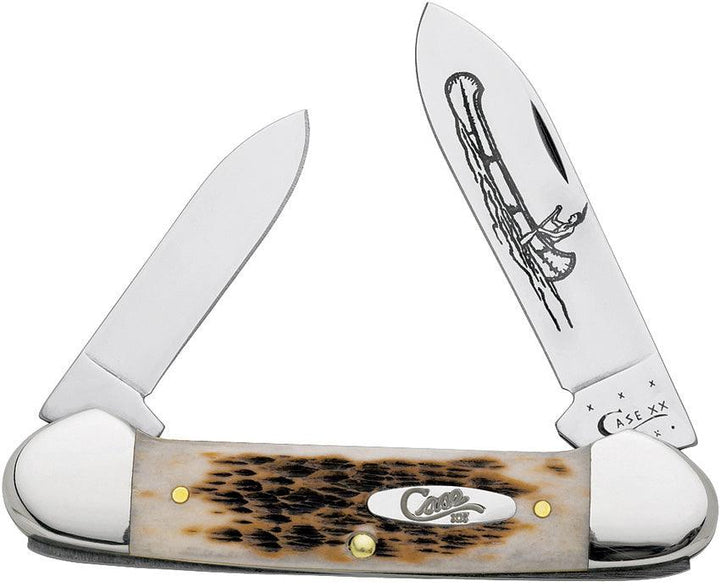 Case Cutlery Canoe Amber Bone - Knives.mx