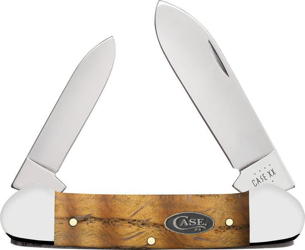 Case Cutlery Canoe Yellow Curly Oak - Knives.mx