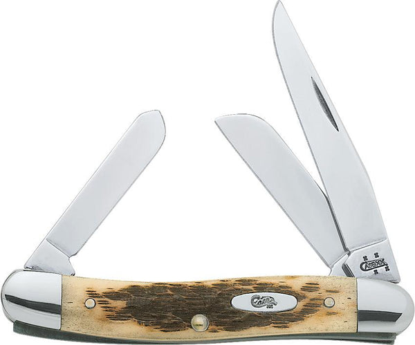 Case Cutlery Medium Stockman Amber Bone - Knives.mx