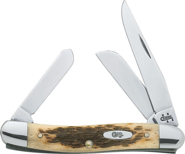 Case Cutlery Medium Stockman Amber Bone - Knives.mx