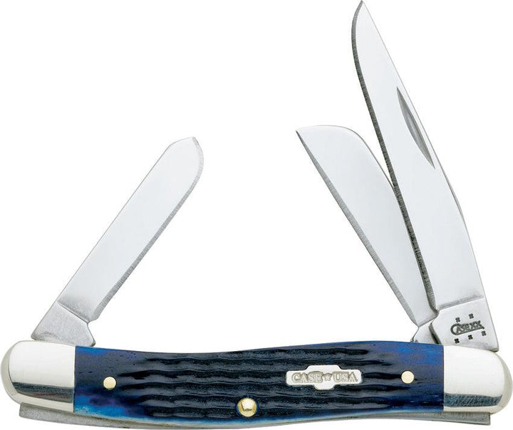 Case Cutlery Medium Stockman Blue Bone - Knives.mx