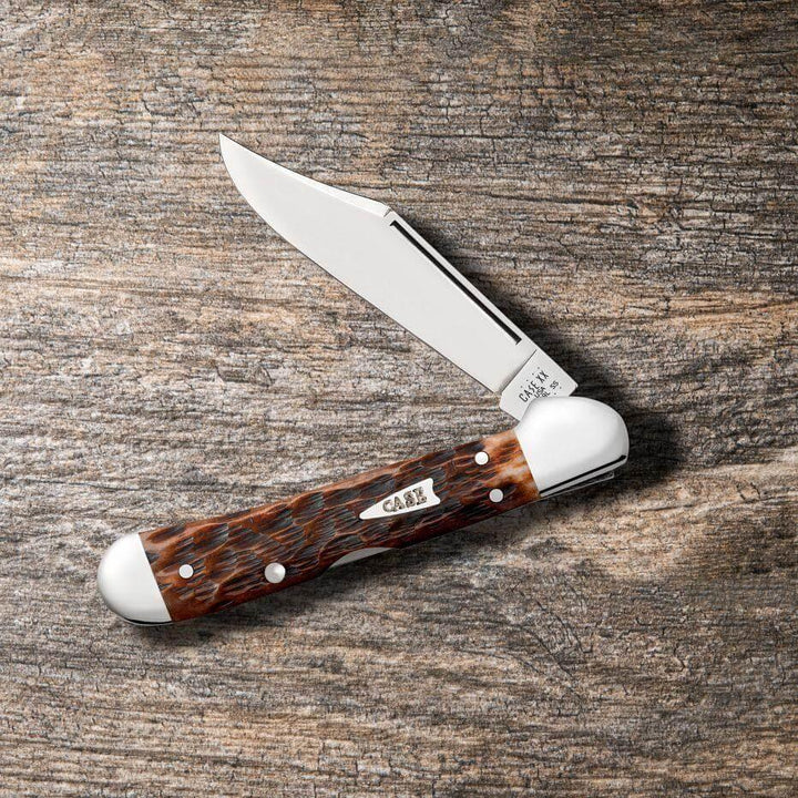 Case Cutlery Mini Copperlock Brown Bone - Knives.mx