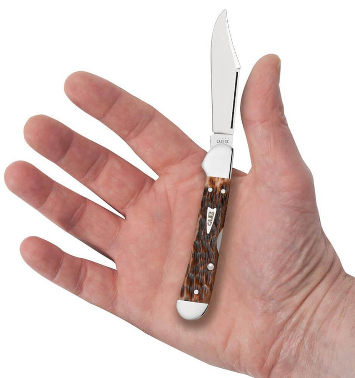 Case Cutlery Mini Copperlock Brown Bone - Knives.mx