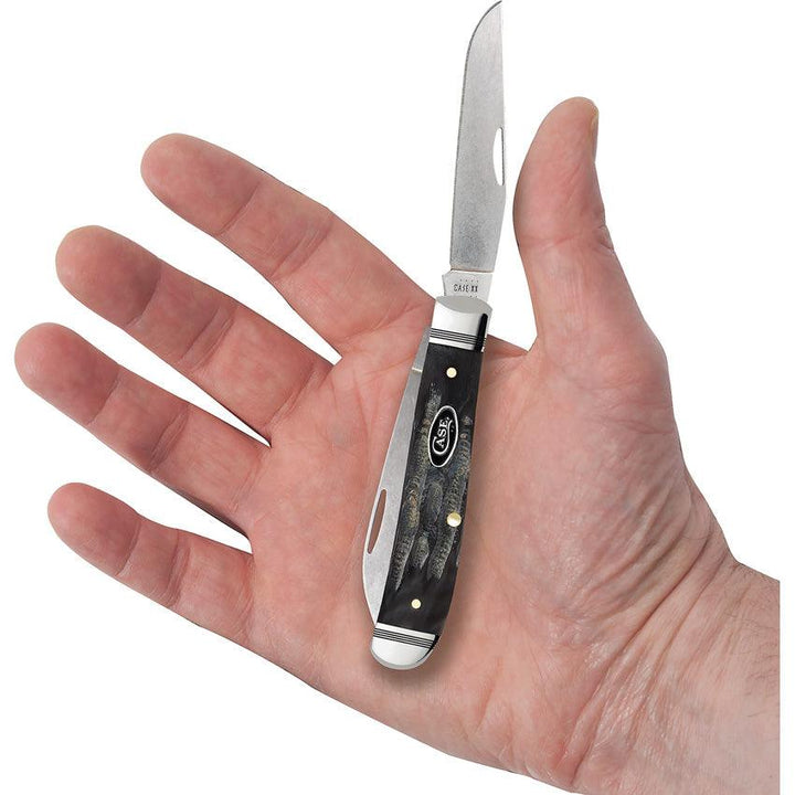 Case Cutlery Mini Trapper Jigged Buffalo - Knives.mx