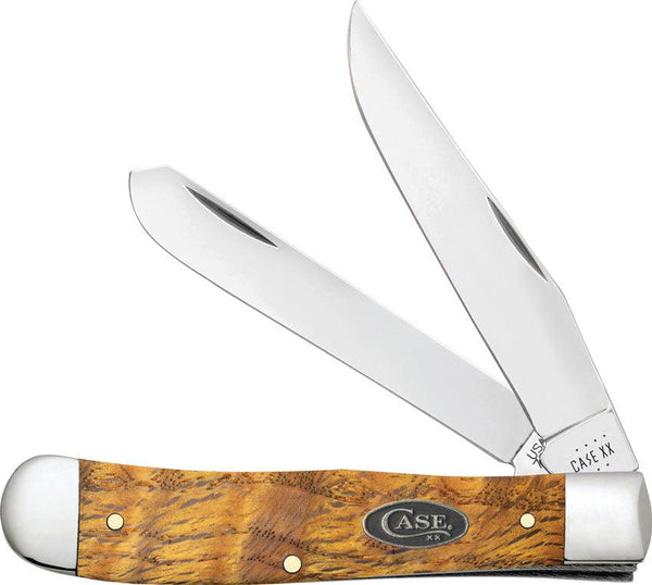 Case Cutlery Trapper Yellow Curly Oak - Knives.mx