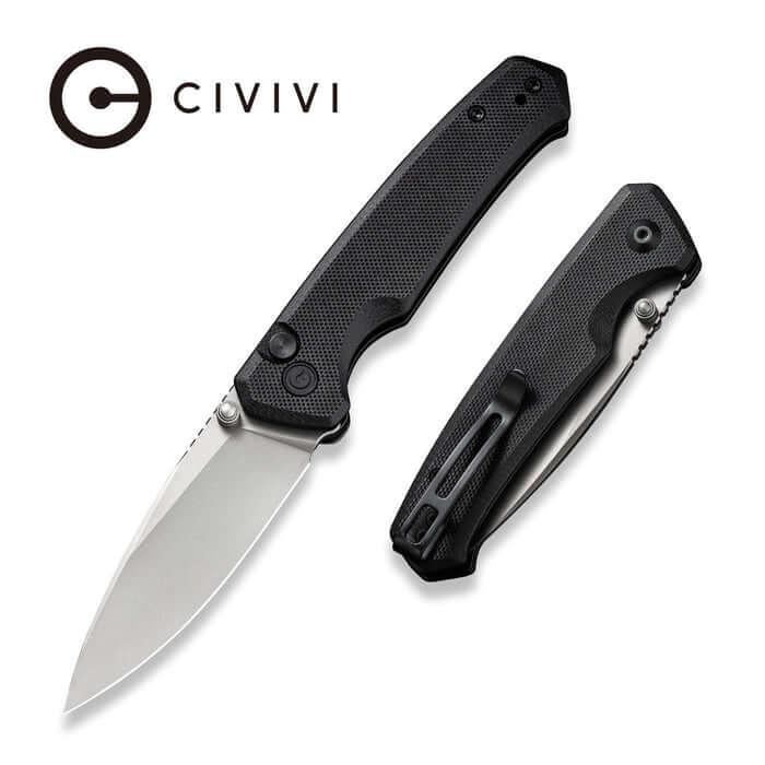 Civivi Altus Button Lock Knife Black G10 Nitro-V - Knives.mx