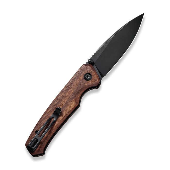 Civivi Altus Button Lock Knife Cuibourtia Wood Black SW Nitro-V - Knives.mx