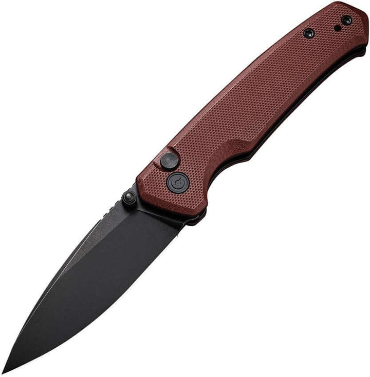 Civivi Altus Button Lock Knife G10 Burgundy Nitro-V - Knives.mx