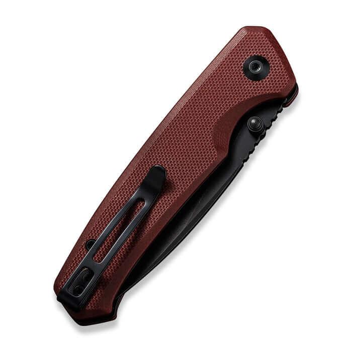 Civivi Altus Button Lock Knife G10 Burgundy Nitro-V - Knives.mx