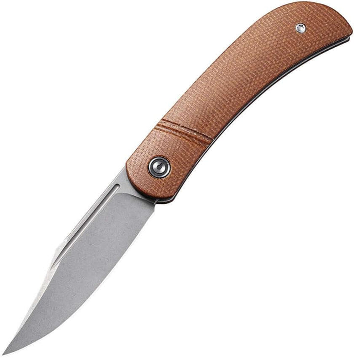 Civivi Appalachian Drifter Slip Joint Brown Micarta Gray SW S35VN - Knives.mx