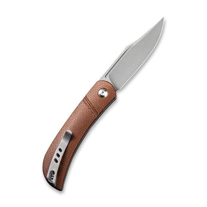 Civivi Appalachian Drifter Slip Joint Brown Micarta Gray SW S35VN - Knives.mx