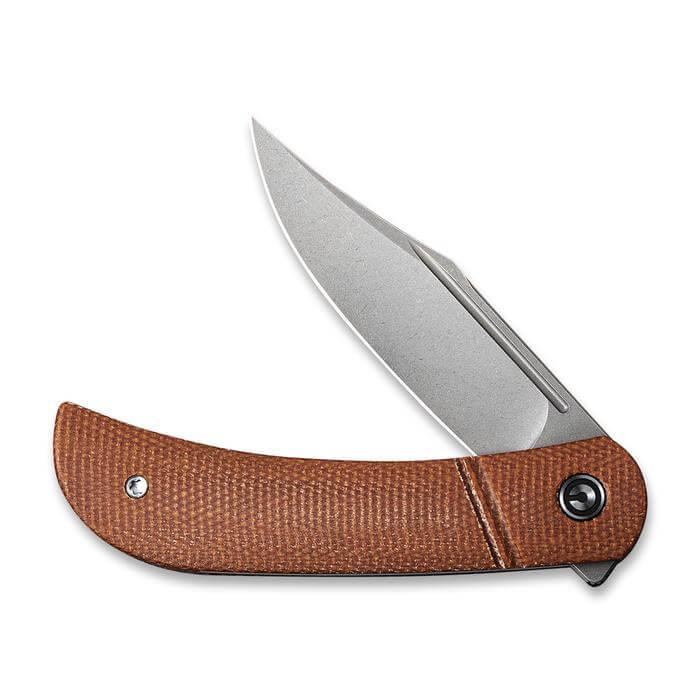 Civivi Appalachian Drifter Slip Joint Brown Micarta Gray SW S35VN - Knives.mx