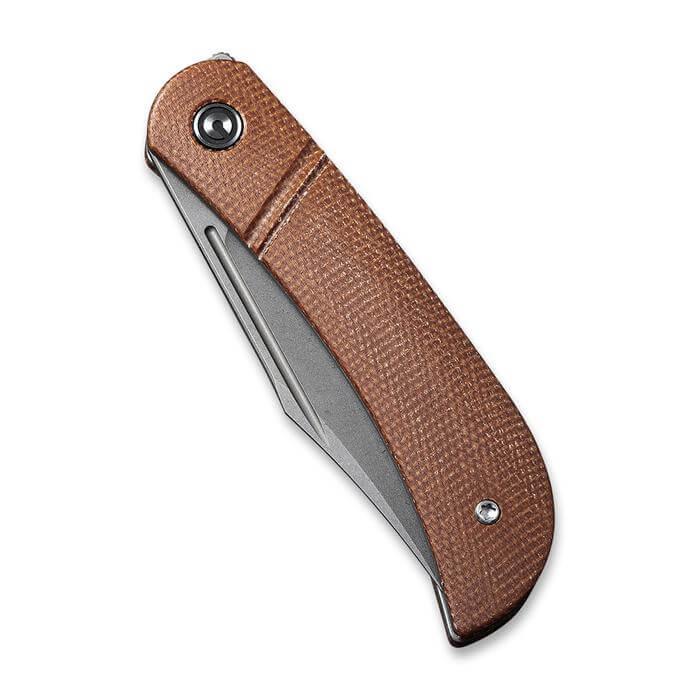 Civivi Appalachian Drifter Slip Joint Brown Micarta Gray SW S35VN - Knives.mx