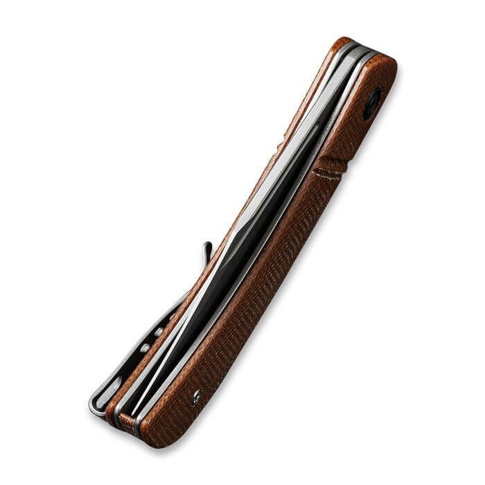Civivi Appalachian Drifter Slip Joint Brown Micarta Gray SW S35VN - Knives.mx