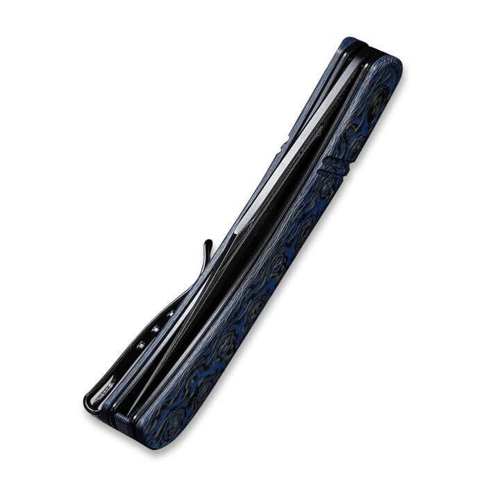 Civivi Appalachian Drifter Slip Joint Layered Blue G10 & Rose Pattern CF Black Damascus - Knives.mx