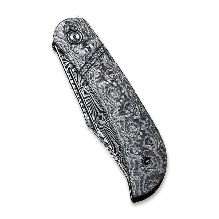 Civivi Appalachian Drifter Slip Joint Layered Gray G10 & Rose Pattern CF Black Damascus - Knives.mx