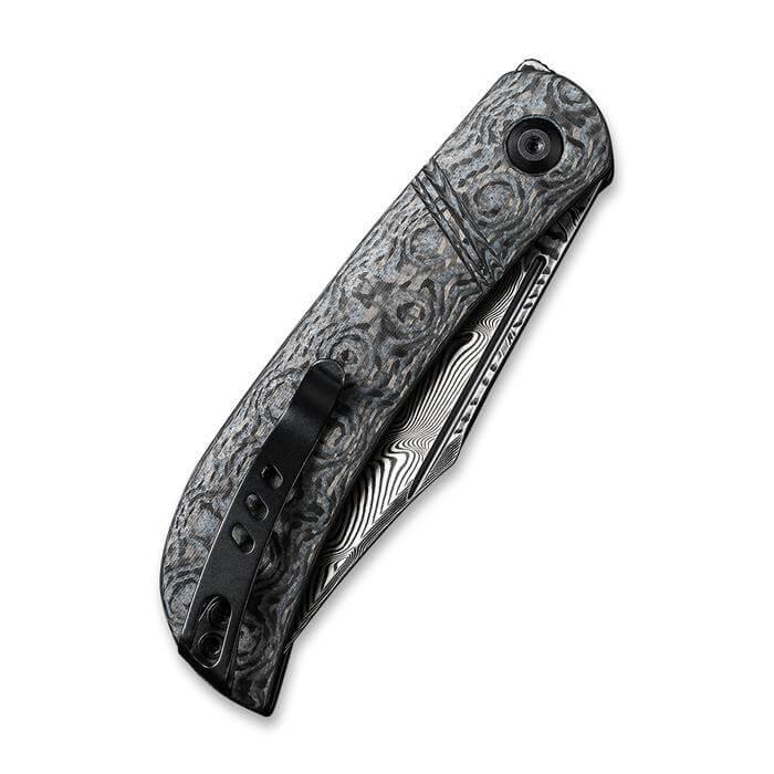 Civivi Appalachian Drifter Slip Joint Layered Gray G10 & Rose Pattern CF Black Damascus - Knives.mx