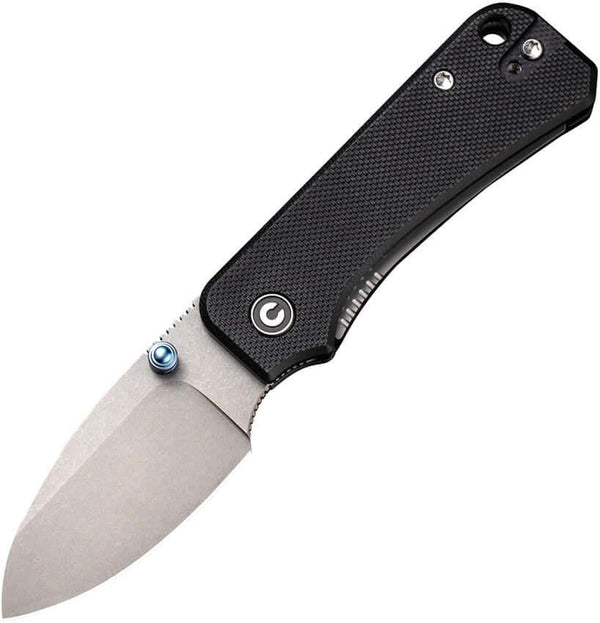 Civivi Baby Banter Linerlock Black G10 Stonewash Nitro V - Knives.mx
