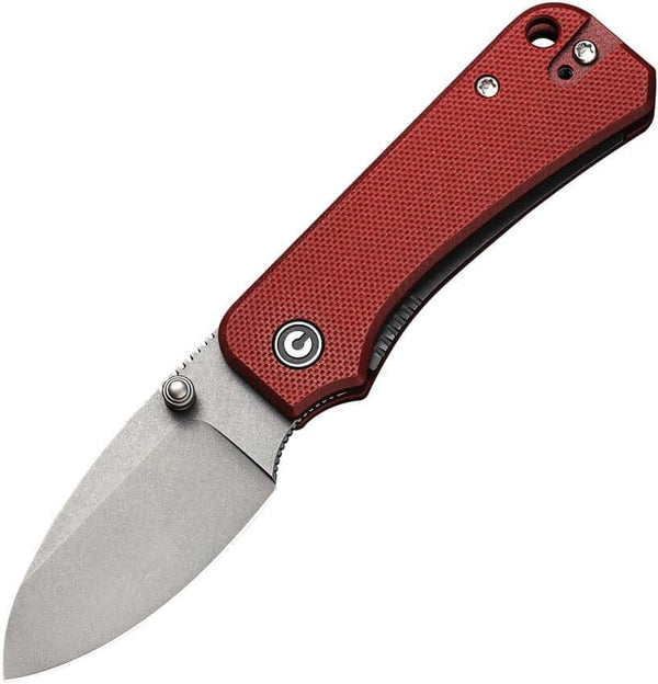 Civivi Baby Banter Linerlock Burgundy G10 SW Nitro V - Knives.mx