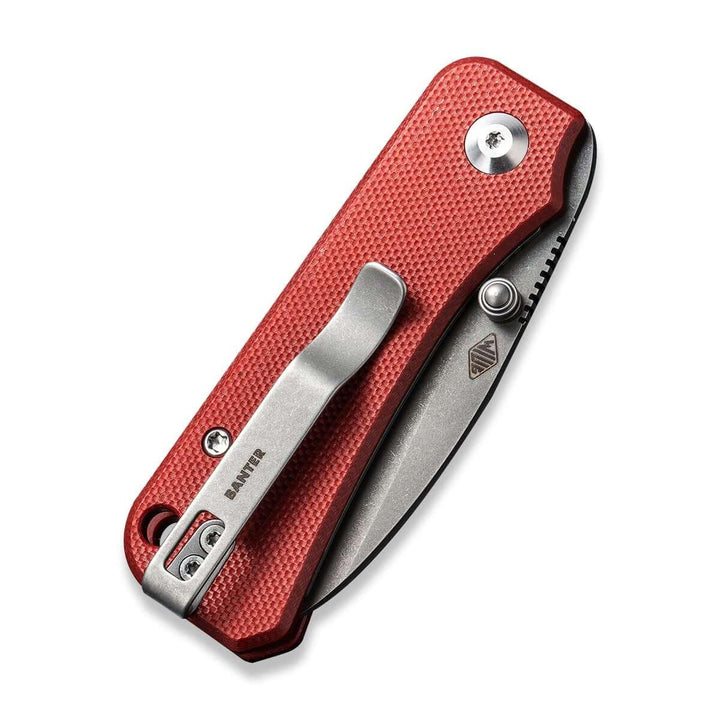 Civivi Baby Banter Linerlock Burgundy G10 SW Nitro V - Knives.mx