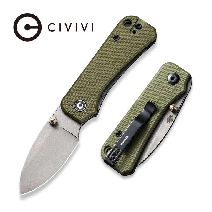 Civivi Baby Banter Linerlock Green G10 SW Nitro V - Knives.mx