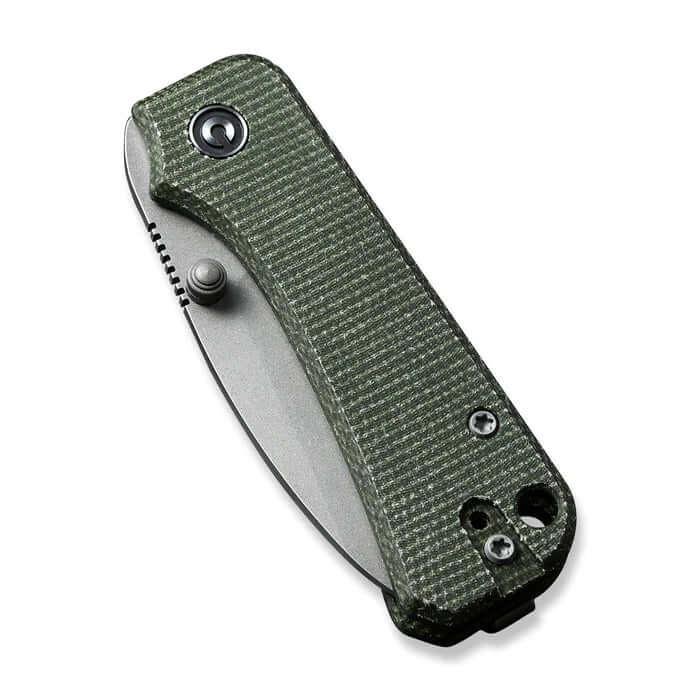 Civivi Baby Banter Linerlock Green Micarta Gray Stonewashed Nitro-V - Knives.mx