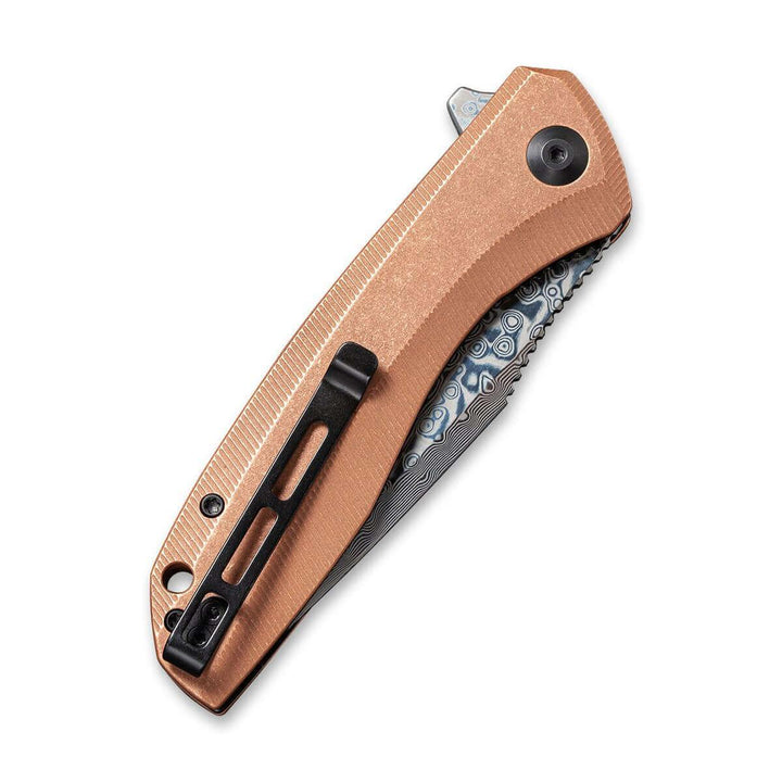 Civivi Baklash Copper Stonewashed Handle Damascus - Knives.mx