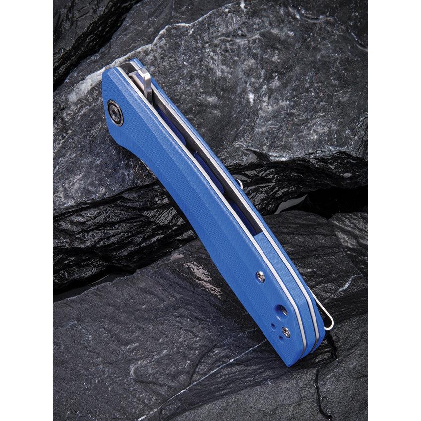 Civivi Baklash Linerlock Blue G10 Satin 9Cr18MoV - Knives.mx