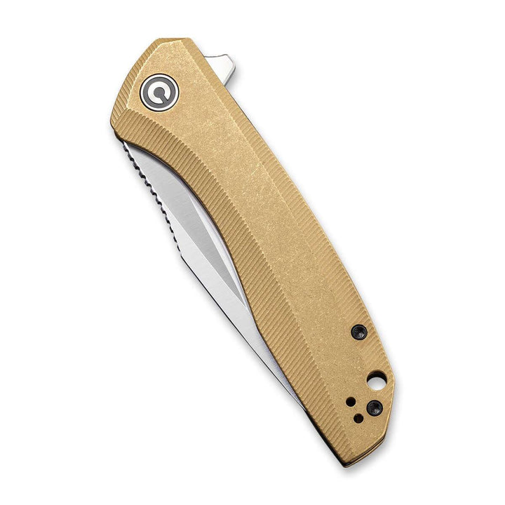 Civivi Baklash Linerlock Brass Stonewashed 154CM - Knives.mx